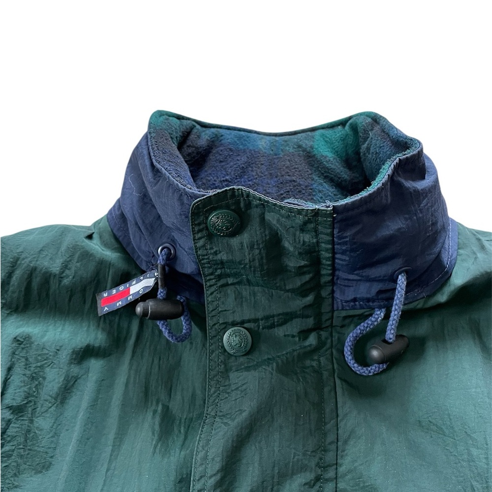 Vintage Tommy Hilfiger Dark Green Windbreaker Jacket - Picture 3 of 11